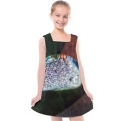 Rainbow Water Droplet Kids  Cross Back Dress by okhismakingart