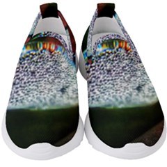 Rainbow Water Droplet Kids  Slip On Sneakers