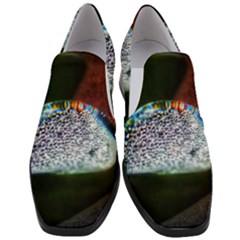 Rainbow Water Droplet Slip On Heel Loafers by okhismakingart