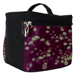 Pink And Green Queen Annes Lace (up Close) Make Up Travel Bag (small)