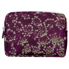 Pink And Green Queen Annes Lace (up Close) Make Up Pouch (medium)