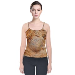 Shell Fossil Ii Velvet Spaghetti Strap Top