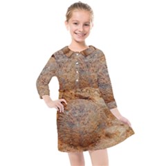 Shell Fossil Ii Kids  Quarter Sleeve Shirt Dress