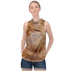 Shell Fossil Ii High Neck Satin Top