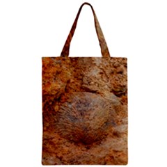 Shell Fossil Ii Zipper Classic Tote Bag by okhismakingart