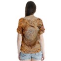 Shell Fossil II V-Neck Flutter Sleeve Top View2