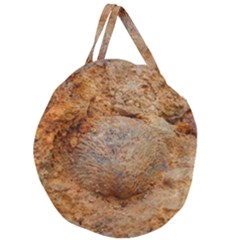 Shell Fossil Ii Giant Round Zipper Tote by okhismakingart