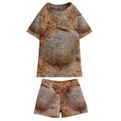 Shell Fossil Ii Kids  Swim Tee And Shorts Set by okhismakingart