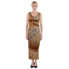 Shell Fossil Ii Fitted Maxi Dress by okhismakingart