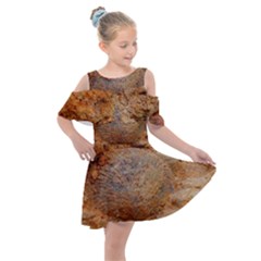 Shell Fossil Ii Kids  Shoulder Cutout Chiffon Dress by okhismakingart