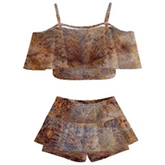 Shell Fossil Ii Kids  Off Shoulder Skirt Bikini by okhismakingart