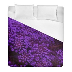 Purple Queen Anne s Lace Landscape Duvet Cover (full/ Double Size) by okhismakingart