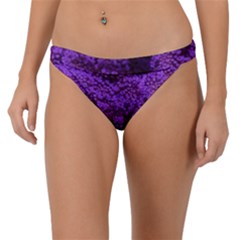 Purple Queen Anne s Lace Landscape Band Bikini Bottom