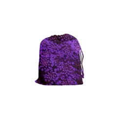 Purple Queen Anne s Lace Landscape Drawstring Pouch (xs) by okhismakingart