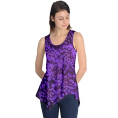 Purple Queen Anne s Lace Landscape Sleeveless Tunic by okhismakingart