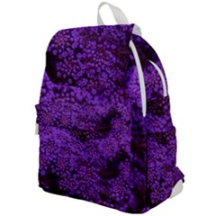 Purple Queen Anne s Lace Landscape Top Flap Backpack