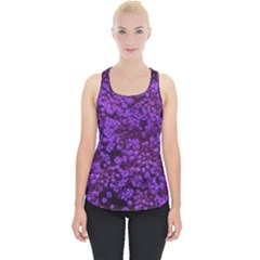 Purple Queen Anne s Lace Landscape Piece Up Tank Top by okhismakingart