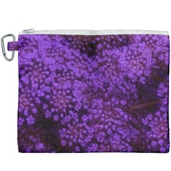 Purple Queen Anne s Lace Landscape Canvas Cosmetic Bag (xxxl) by okhismakingart