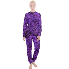 Purple Queen Anne s Lace Landscape Women s Lounge Set by okhismakingart