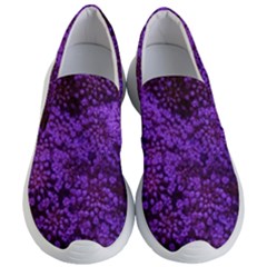 Purple Queen Anne s Lace Landscape Women s Lightweight Slip Ons