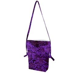 Purple Queen Anne s Lace Landscape Folding Shoulder Bag