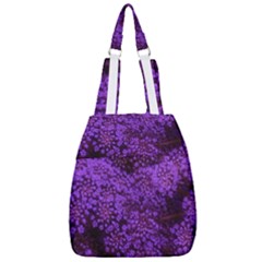 Purple Queen Anne s Lace Landscape Center Zip Backpack