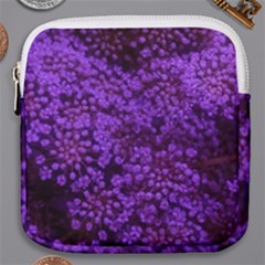 Purple Queen Anne s Lace Landscape Mini Square Pouch by okhismakingart