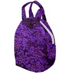 Purple Queen Anne s Lace Landscape Travel Backpacks