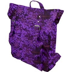 Purple Queen Anne s Lace Landscape Buckle Up Backpack