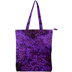 Purple Queen Anne s Lace Landscape Double Zip Up Tote Bag