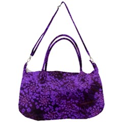 Purple Queen Anne s Lace Landscape Removal Strap Handbag