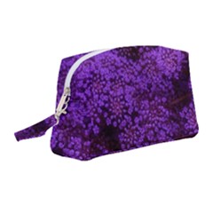 Purple Queen Anne s Lace Landscape Wristlet Pouch Bag (medium)