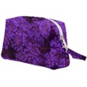 Purple Queen Anne s Lace Landscape Wristlet Pouch Bag (Large) View2