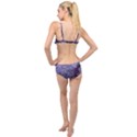 Blue Queen Anne s Lace Landscape Layered Top Bikini Set View2