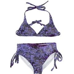 Blue Queen Anne s Lace Landscape Kids  Classic Bikini Set by okhismakingart