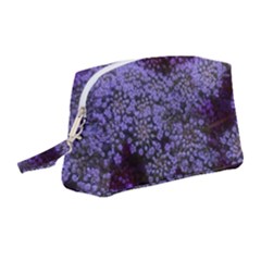 Blue Queen Anne s Lace Landscape Wristlet Pouch Bag (medium)