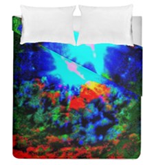 Psychedelic Spaceship Duvet Cover Double Side (queen Size) by okhismakingart