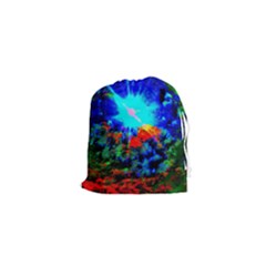 Psychedelic Spaceship Drawstring Pouch (xs) by okhismakingart