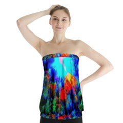 Psychedelic Spaceship Strapless Top by okhismakingart