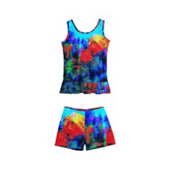 Psychedelic Spaceship Kids  Boyleg Swimsuit