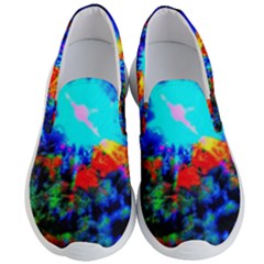 Psychedelic Spaceship Men s Lightweight Slip Ons by okhismakingart