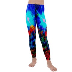 Psychedelic Spaceship Kids  Lightweight Velour Leggings