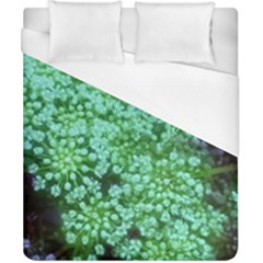 Green Queen Anne s Lace Landscape Duvet Cover (california King Size) by okhismakingart