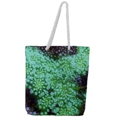 Green Queen Anne s Lace Landscape Full Print Rope Handle Tote (large) by okhismakingart