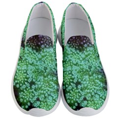 Green Queen Anne s Lace Landscape Men s Lightweight Slip Ons by okhismakingart