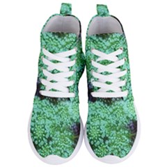 Green Queen Anne s Lace Landscape Women s Lightweight High Top Sneakers by okhismakingart