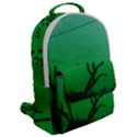 Creepy Green Scene Flap Pocket Backpack (Large) View2