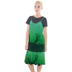 Creepy Green Scene Camis Fishtail Dress by okhismakingart