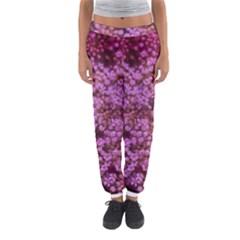 Pink Queen Anne s Lace Landscape Women s Jogger Sweatpants by okhismakingart