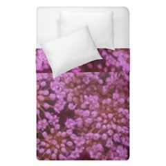 Pink Queen Anne s Lace Landscape Duvet Cover Double Side (single Size) by okhismakingart